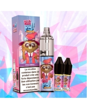 Myrtille Framboise Tornado 2% 15000 puffs - Big Puff +2 flacons de 10 ml 