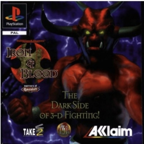Iron & Blood: Warriors of Ravenloft PS1 SANS NOTICE 