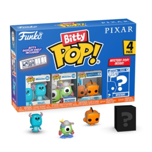 Pixar - Pack 4 figurines Bitty POP! Monsters Inc. 2,5 cm