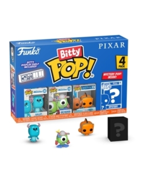 Pixar - Pack 4 figurines Bitty POP! Monsters Inc. 2,5 cm