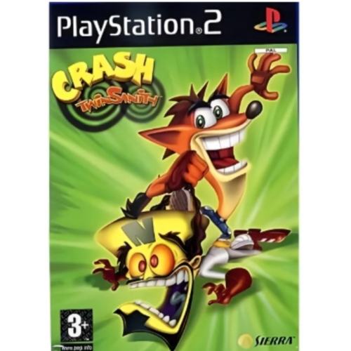 CRASH BANDICOOT TWIN SANITY PS2 SANS NOTICE 
