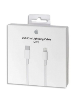 Câble Apple Original USB-C vers Lightning (2m) MQGH2ZM/A Blanc (Boite)