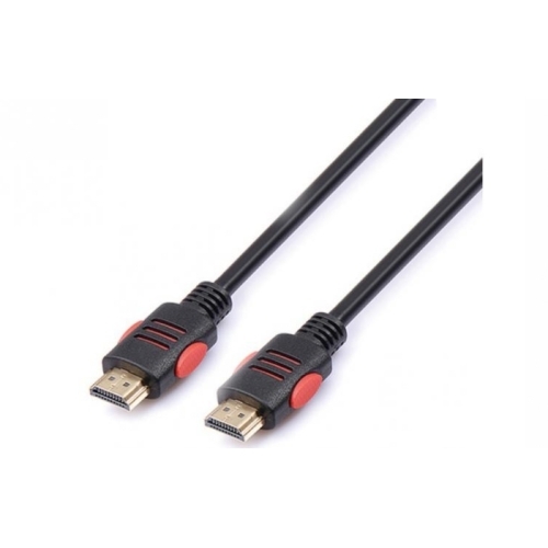 Reekin HDMI Câble - 5,0 Mètres - FULL HD 4K Black/Red High Speed