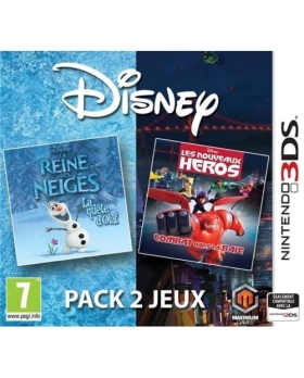 Disney pack 2 jeux : la reine des neiges & les nouveaux héros 3ds 