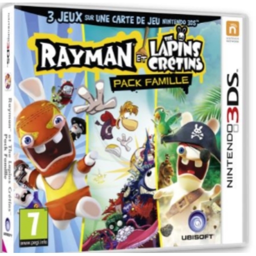 Rayman et les Lapins Crétins Pack Famille pour Nintendo 3DS 