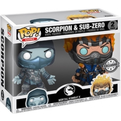Funko Pop Mortal Kombat X Pack n°2 Scorpion et Sub-Zero EN BOITE