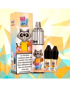 PECHE GIVREE Tornado 2% 15000 puffs - Big Puff +2 flacons de 10 ml 