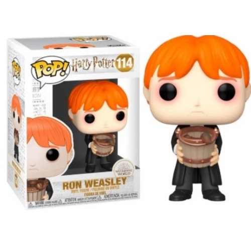 Figurine Funko POP Ron Weasley avec seau 114 Harry Potter EN BOITE 