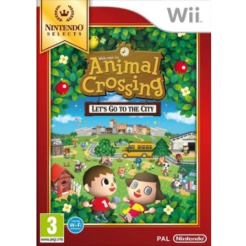 ANIMAL CROSSING LET'S GO TO THE CITY WII NINTENDO SELECT