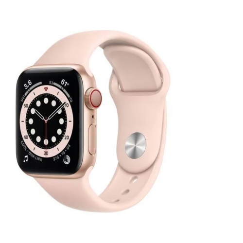 APPLE WATCH  SE 1ERE GEN OR ROSE 40MM CELLULAR+GPS BATTERIE:91% BRACELET SPORT 