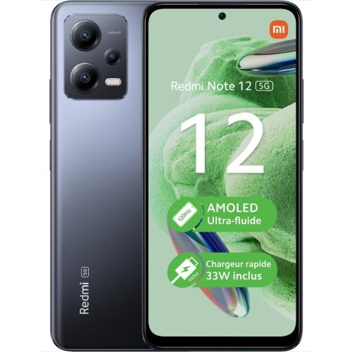 REDMI NOTE 12 5G 128GO ONYX GRAY RAM:4GO 48MPX ECRAN:AMOLED (120HZ) 