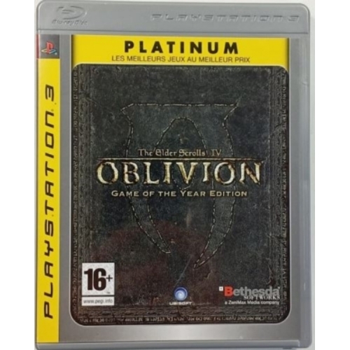 THE ELDER SCROLLS IV OBLIVION GAME OF THE YEAR EDITION PLATINUM PS3 AVEC NOTICE 
