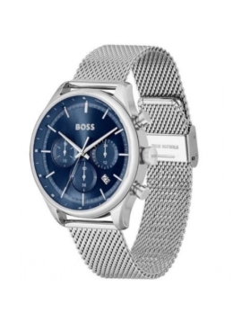 Montre Homme Hugo Boss Gregor 1514052 Cadran Bleu Bracelet  Acier 