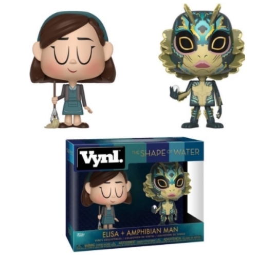 Funko Vynl The Shape of Water: Elisa + Amphibian Man Vynl Figure (pack de 2)