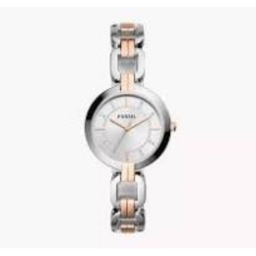 Montre FOSSIL BQ3341 Kerrigan à trois aiguilles en acier inoxydable bicolore