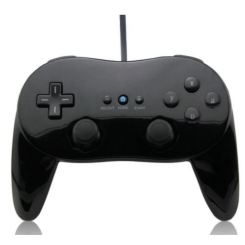 MANETTE FILAIRE WII/WII U NOIRE (SE BRANCHE SUR LA WII MOTE)