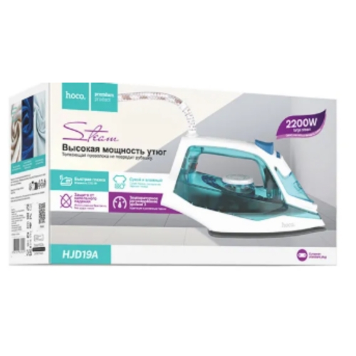 Fer à repasser électrique Bleu 2200Watts Câble:1.5m HOCO HJD19A 
