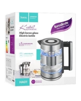 Bouilloire électrique en verre 1.8L  2000Watts HOCO HA01A