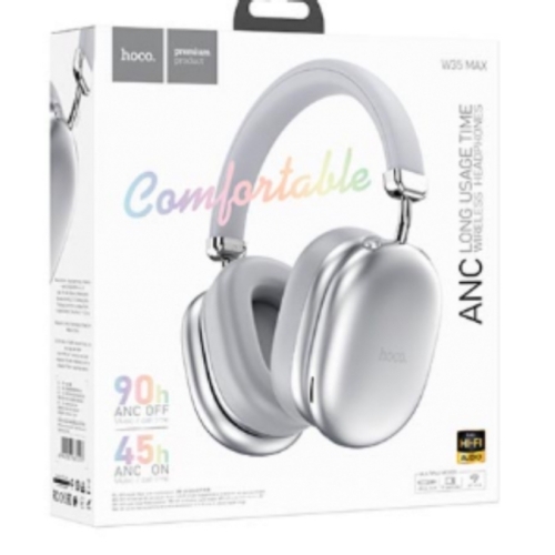 Casque Bluetooth GRIS à réduction de bruit confortable Autonomie:90h W35 MAX GRIS
