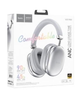 Casque Bluetooth GRIS à réduction de bruit confortable Autonomie:90h W35 MAX GRIS