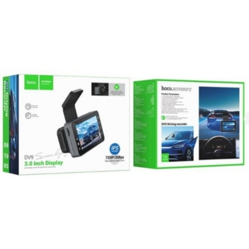 DASHCAM avec écran 1.5'  (720P) Carte mémoire jusqu'a 64GO non inclus HOCO DV9