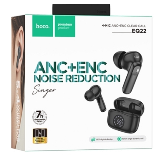 Ecouteur Bluetooth sans fil avec réduction de bruit Autonomie TOTALE:35h HOCO EQ22 