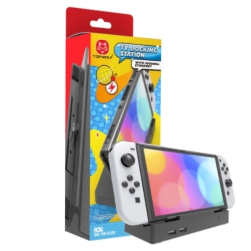 DOCK TV TOPWOLFPOUR NINTENDO SWITCH / SWITCH OLED INCLUS UN PORT ETHERNET