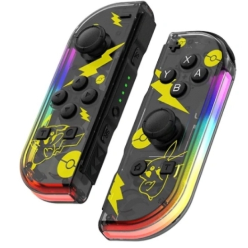 MANETTE TYPE JOYCON NOIR PIKA COMPATIBLE SWITCH / SWITCH LITE / SWITCH OLED