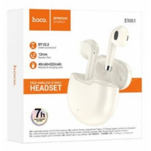 Ecouteur BLUETOOTH sans fil autonomie:7h EW61 Beige
