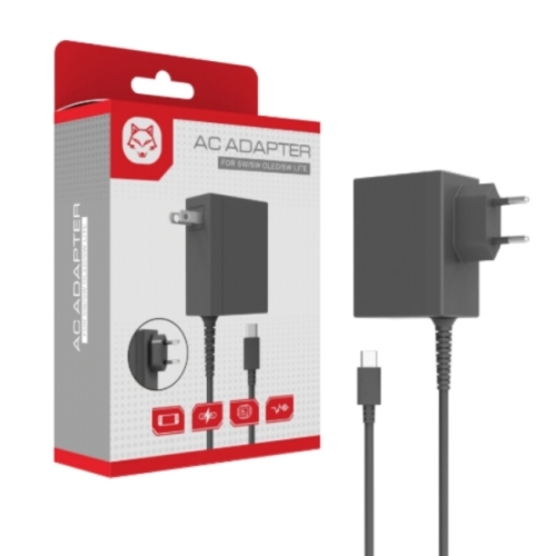 CHARGEUR TOPWOLF POUR NINTENDO SWITCH/SWITCH LITE/SWITCH OLED 2.6A/15V