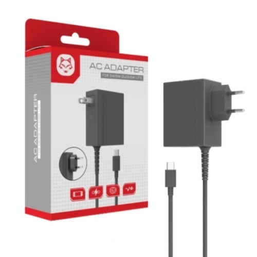 CHARGEUR TOPWOLF POUR NINTENDO SWITCH/SWITCH LITE/SWITCH OLED 2.6A/15V
