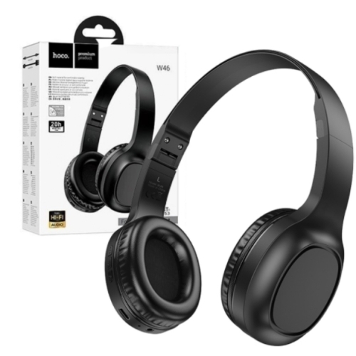 Casque BLUETOOTH AUTONOMIE:20h HOCO W46 NOIR
