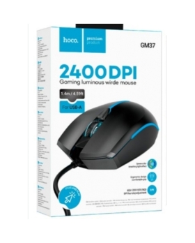 Souris GAMER lumineuse filaire HOCO GM37 NOIRE