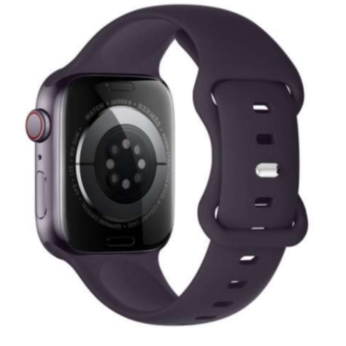 Bracelet en silicone uni pour Apple Watch 2/3/4/5/6/7/8/SE/SE2 (38/40/41 mm) NOIR