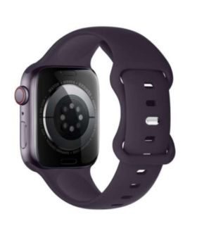 Bracelet en silicone uni pour Apple Watch 2/3/4/5/6/7/8/SE/SE2 (38/40/41 mm) NOIR