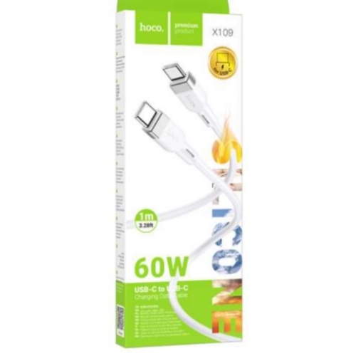 Câble de charge Type C Vers Type C 60Watts 1m HOCO X109 