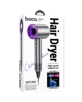 Sèche-cheveux Violet à ions négatifs haute vitesse 1600W HOCO HP11 Plus 