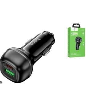 Chargeur de voiture à double port USB-C 30W+ USB 3.0 48WATTS HOCO Z58A 