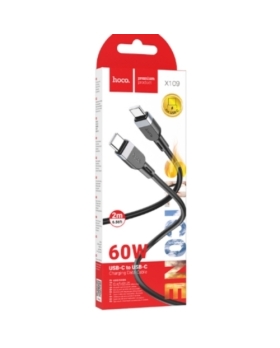 Câble de charge Type-C Vers Type-C 60W 2M HOCO X109 