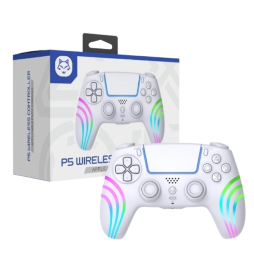 MANETTE SANS FIL PS5 BLANCHE TOPWOLF PS5/PC AVEC PRISE CASQUE JACK