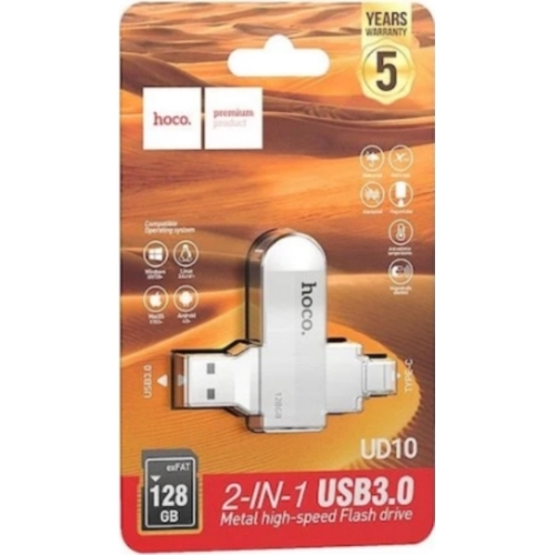 Clé USB + Type C 128GO HOCO UD10