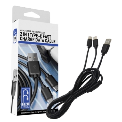 CABLE USB VERS DOUBLE TYPE C 2M PS5/ XBOX SERIE S/X