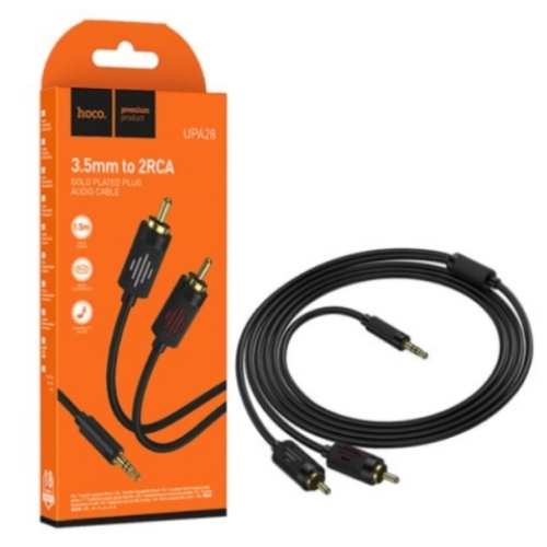 Câble audio JACK 3.5mm Vers RCA 1.5M HOCO UPA28 