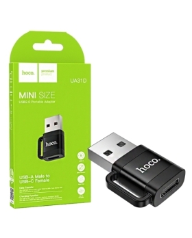 Adaptateur USB 2.0 mâle vers femelle Type-C HOCO UA31D