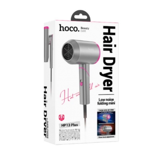 Sèche-cheveux à air chaud et froid Rose 1600 Watts HOCO HP13 PLUS