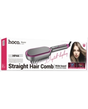 Brosse lissante chauffante avec affichage numérique 120°C-220°C ROSE HOCO HP44