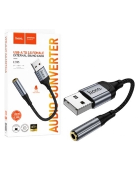 Câble adaptateur USB 3.5mm Vers JACK Femelle HOCO LS36 