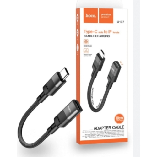 Câble adaptateur TYPE C  vers LIGHTNING 1M HOCO U107 