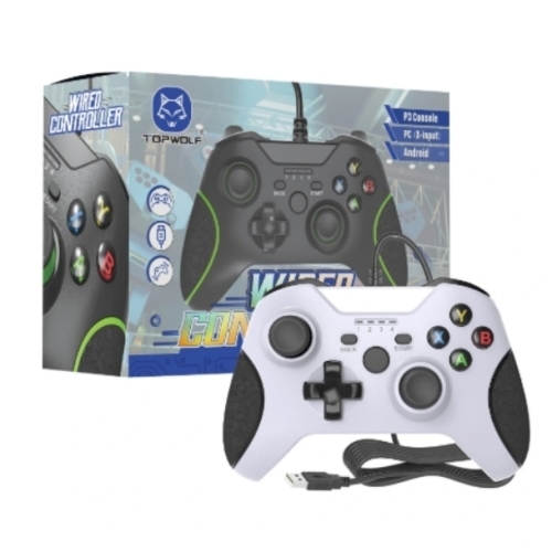 MANETTE FILAIRE BLANCHE COMPATIBLE XBOX ONE/PC/PS3 ( PAS DE PRISE JACK POUR CASQUE)