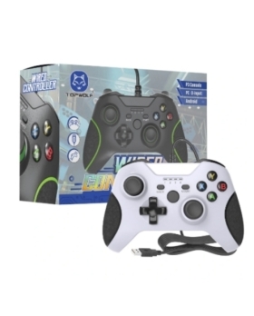 MANETTE FILAIRE BLANCHE COMPATIBLE XBOX ONE/PC/PS3 ( PAS DE PRISE JACK POUR CASQUE)